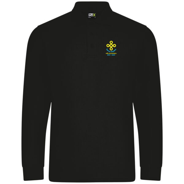 Saxon Players Unisex Long Sleeve Piqué Polo Shirt Thumbnail